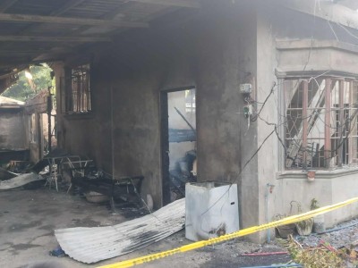 Our house is burned after storm
